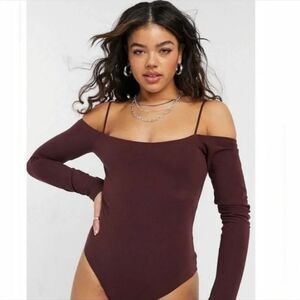 All Saints Burgundy Body Suit Size 8